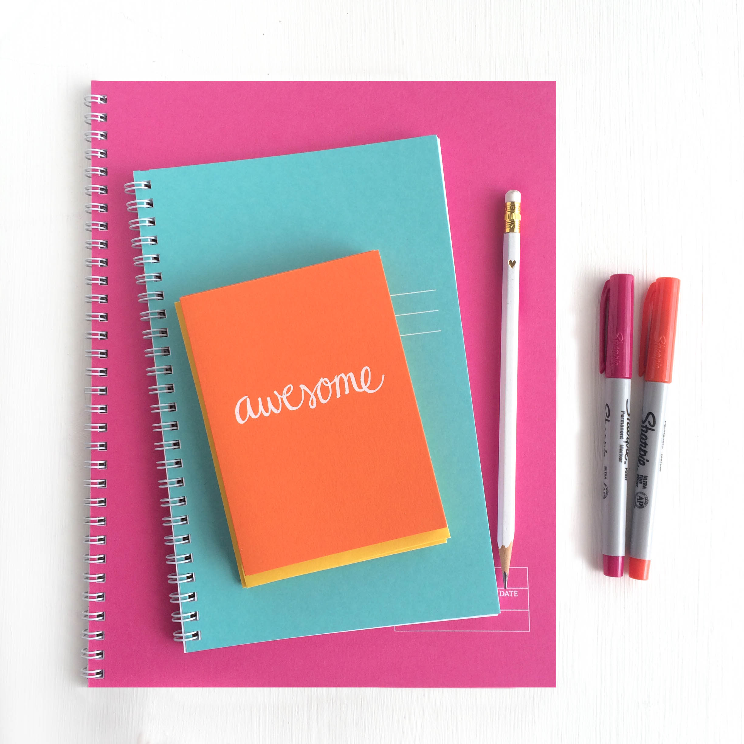 bright and bold notebooks